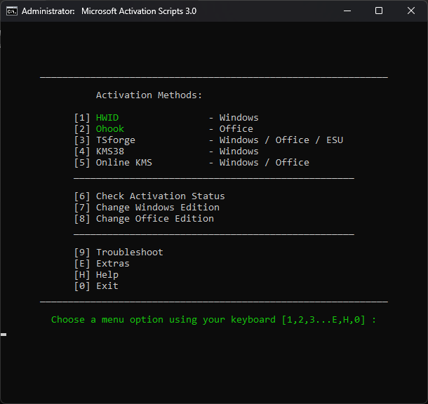 Microsoft Activation Scripts