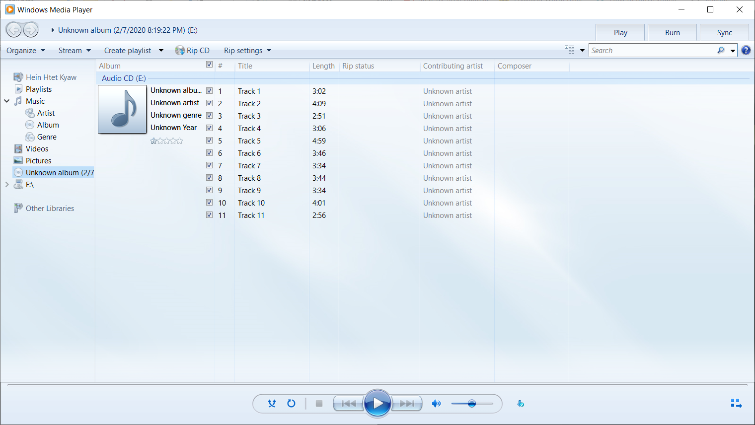 Rip CD